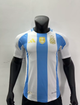 24/25  Argentina home Player version Soccer Jersey (3 Stars 3星)