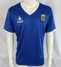 Retro 1986 Argentina Away  Soccer Jersey