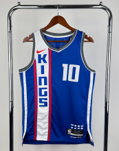 24 Season   Sacramento Kings  city edition 10号 萨博尼斯 NBA Jerseys