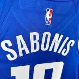 24 Season   Sacramento Kings  city edition 10号 萨博尼斯 NBA Jerseys