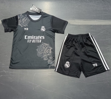 24/25  Real Madrid black Y3 kids Soccer jersey
