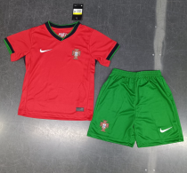 24/25  Portugal  home kids Soccer Jersey
