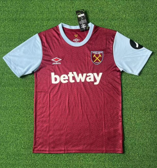 24-25 West Ham home Fans Version Soccer Jersey