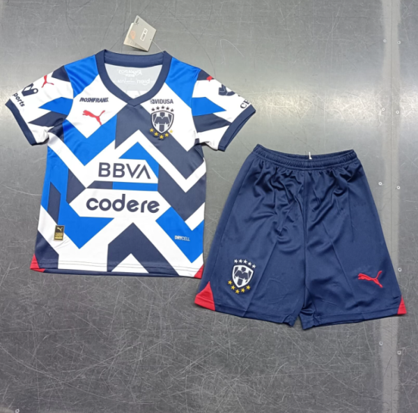 23-24 Monterrey Second away kids Soccer Jersey