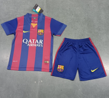Retro 14/15  Barcelona home Kids  Soccer Jersey