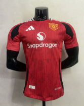 24-25 M-U home Player Version Soccer Jersey