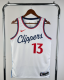 25 seasons Los Angeles Clippers home white 13号 保罗.乔治 NBA Jerseys Hot Pressed 1:1 Quality