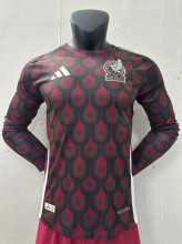 24/25  Mexico home Long Sleeve Player version  Soccer Jersey