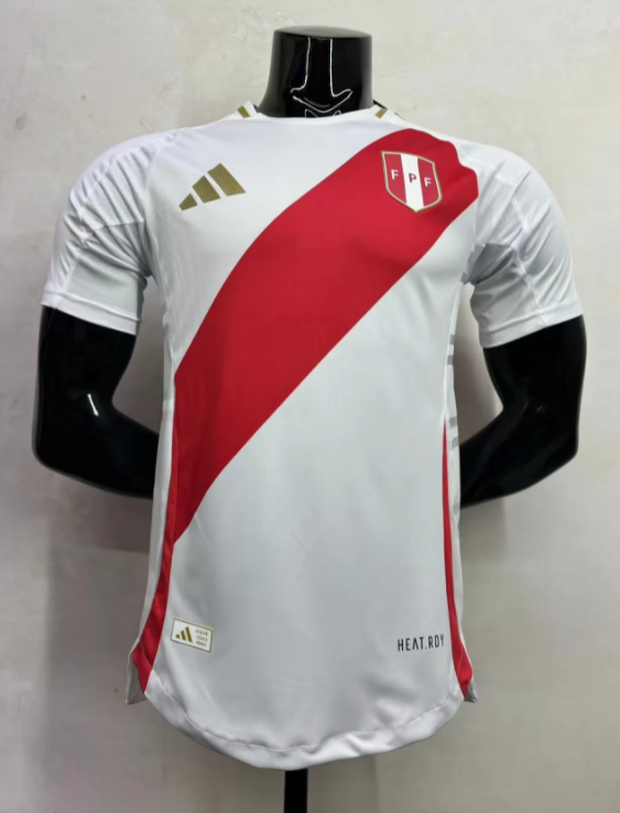 24/25 Peru Home Player Version  Soccer Jersey