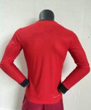 24/25  Portugal home Long Sleeve Player Version Soccer Jersey