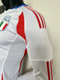 24/25 Italy long sleeve away Player Version Soccer Jersey