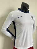 24/25  England home Long Sleeve Player Version Soccer Jersey