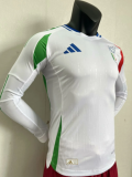 24/25 Italy long sleeve away Player Version Soccer Jersey