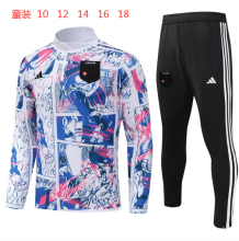 24/25 Japan kids Half pull up long sleeves training suit Dragonball Soccer Jersey