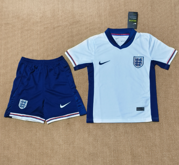 24/25  England  home Kids Soccer Jersey