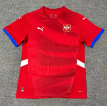 24/25 Serbia home Fan Version  Soccer Jersey