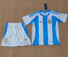 24/25  Argentina kids home Soccer Jersey (3 Stars 3星)
