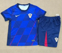 24/25 Croatia away kids Soccer Jersey