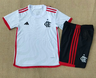 24/25 Flamengo away Kids Soccer  Jersey
