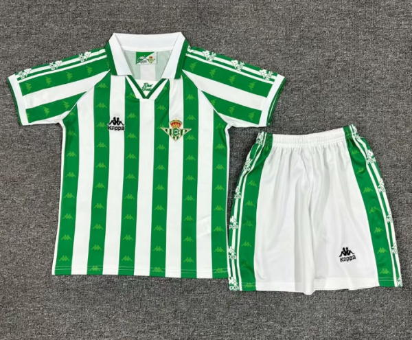 Retro 95/97 Real Betis home Kids Soccer Jersey