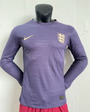 24/25  England away Long Sleeve Player Version Soccer Jersey