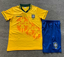 Retro 1994 Brazil home kids Soccer Jersey