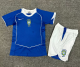 Retro 2004 Brazil away kids Soccer Jersey