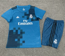 Retro 17/18  Real Madrid kids Second away Soccer jersey
