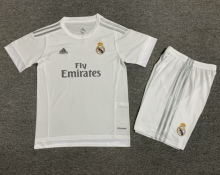 Retro 15/16  Real Madrid kids home Soccer jersey