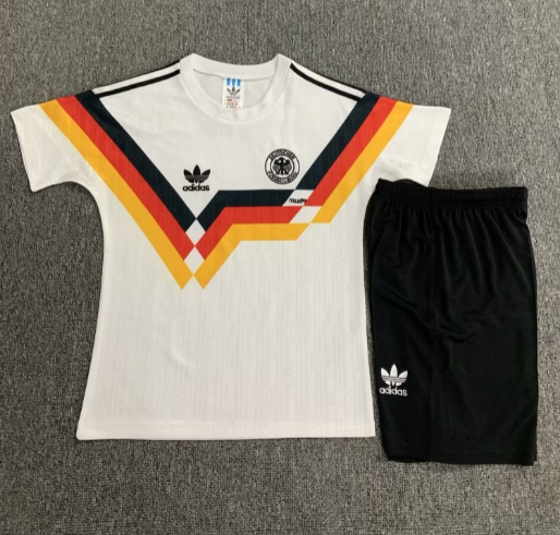 Retro 1990 Germany home kids  Soccer jersey