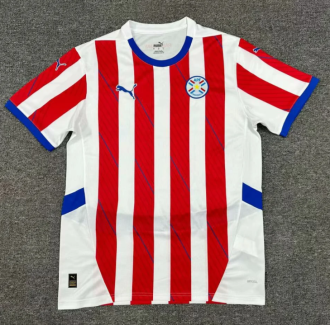 24/25 Paraguay home Fan Version Soccer jersey