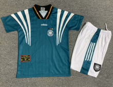Retro 1996 Germany away kids  Soccer jersey