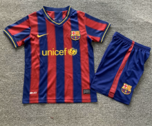 Retro 09/10  Barcelona home Kids  Soccer Jersey