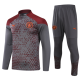 23/24 Manchester City Half pull up long sleeves training suit gray Soccer Jersey