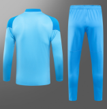 23/24 Manchester City Half pull up long sleeves training suit sky blue Soccer Jersey