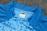 23/24 Manchester City Half pull up long sleeves training suit sky blue Soccer Jersey