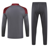 23/24 Manchester City Half pull up long sleeves training suit gray Soccer Jersey
