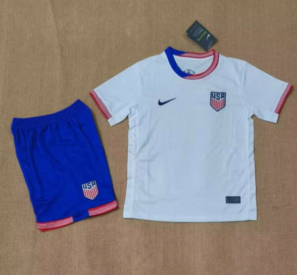 24/25 America home kids Soccer Jersey