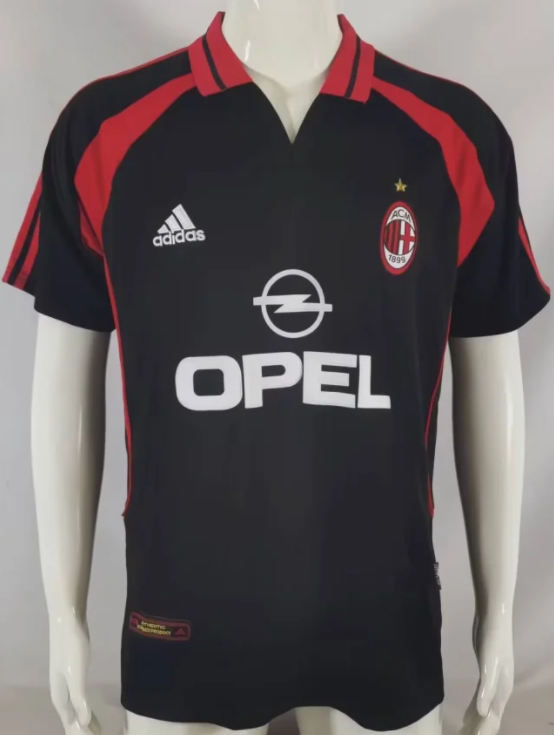 Retro 00/01 AC Milan Second away Soccer Jersey