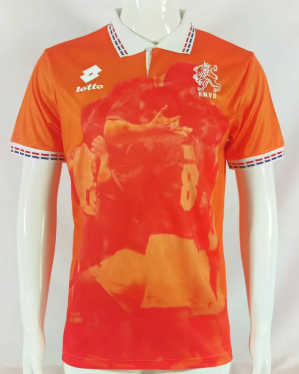 Retro 1996 Netherlands Home Soccer Jersey