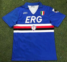 Retro 91/92  Sampdoria home  Soccer jersey