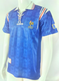 Retro 1996 France Home  Soccer Jersey