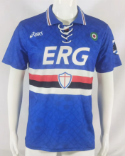 Retro 94/95  Sampdoria home  Soccer jersey