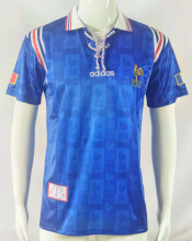 Retro 1996 France Home  Soccer Jersey