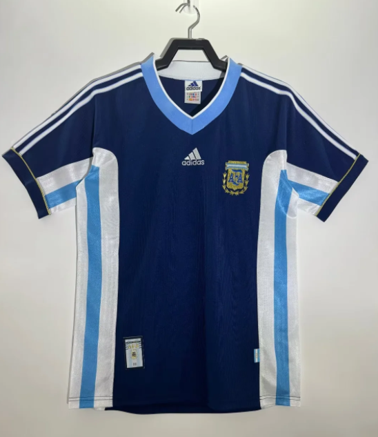 Retro 1998 Argentina away Soccer Jersey