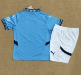 24/25 Manchester City home Kids Soccer Jersey