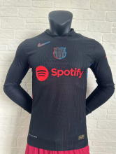 24/25  Barcelona away Long Sleeve Player Version Soccer Jersey