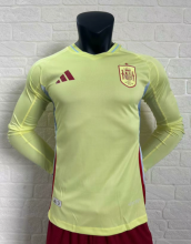 24/25 Spain away Long Sleeve Player Version Soccer Jersey