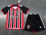 23/24  Sao Paulo away Kids Soccer Jersey
