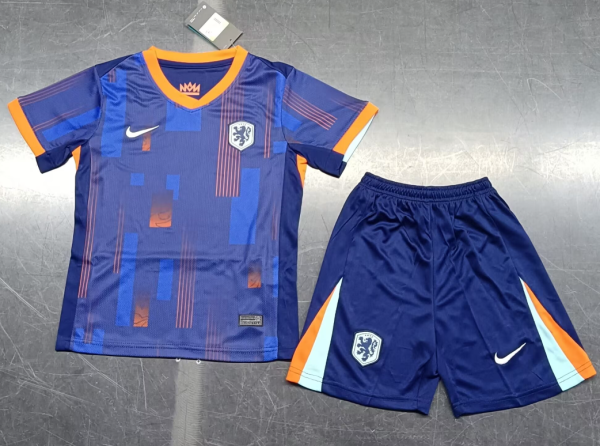 24/25  Netherlands away Kids Soccer Jersey